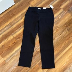 Crown & Ivy petite size 8 regular length black pants.